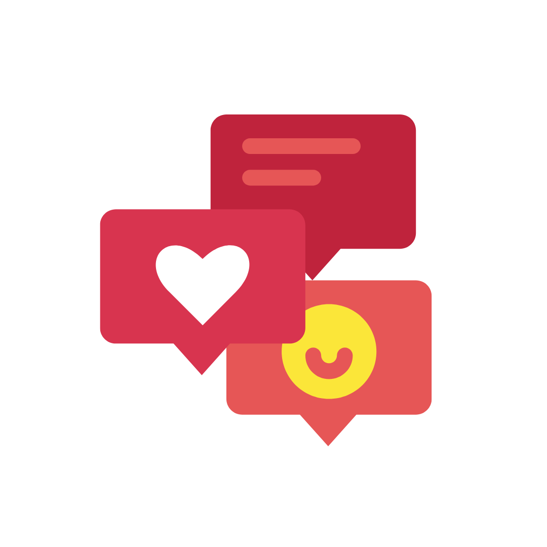 Social media likes, comments, and engagement illustration Social media likes, comments, and engagement illustration